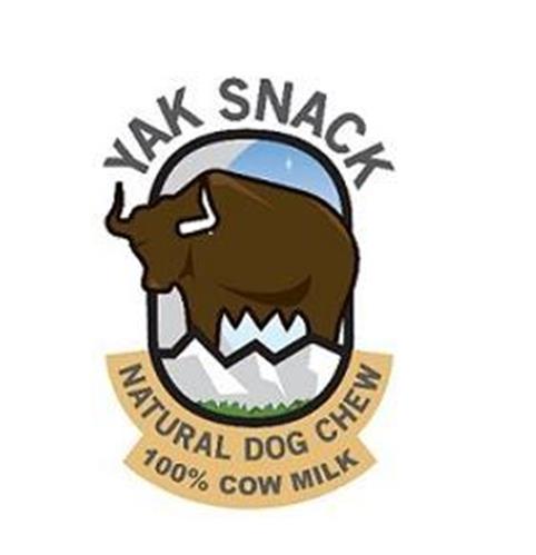 YAK SNACK NATURAL DOG CHEW 100 % COW MILK trademark