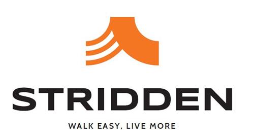 STRIDDEN Walk easy live more trademark