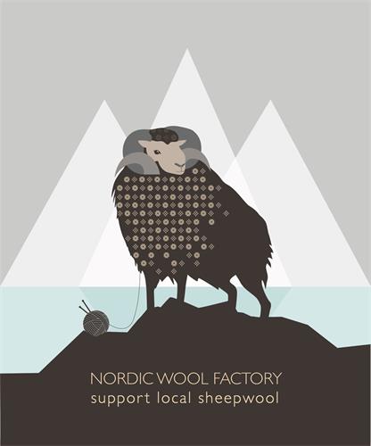 NORDIC WOOL FACTORY support local sheepwool trademark