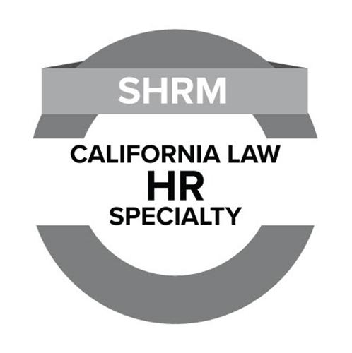 SHRM CALIFORNIA LAW HR SPECIALTY trademark