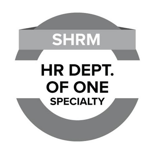 SHRM HR DEPT. OF ONE SPECIALTY trademark