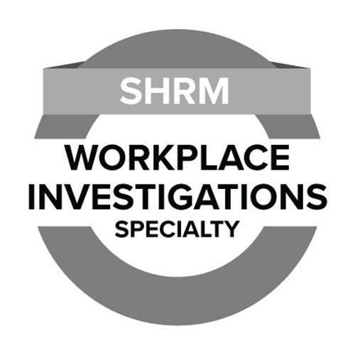 SHRM WORKPLACE INVESTIGATIONS SPECIALTY trademark