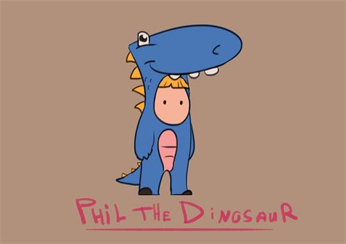 PHIL THE DINOSAUR trademark