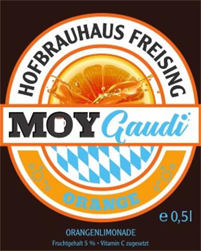 HOFBRAUHAUS FREISING MOY Gaudi ORANGE Orangenlimonade trademark