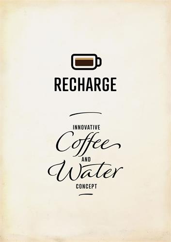 RECHARGE INNOVATIVE Coffee AND Water CONCEPT trademark