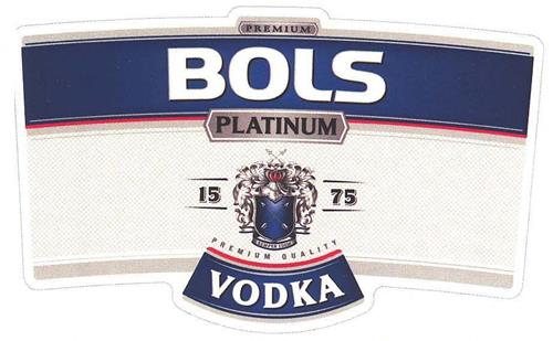 BOLS VODKA PLATINUM trademark