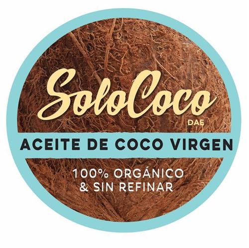 SoloCoco DAE ACEITE DE COCO VIRGEN 100 % ORGÁNICO & SIN REFINAR trademark