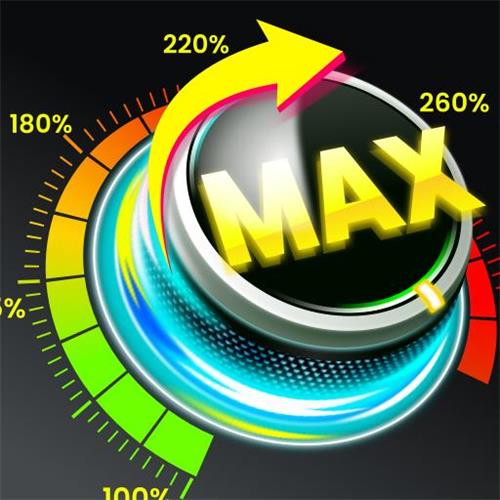 180% 220% 260% MAX trademark