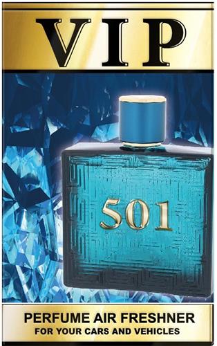 VIP 501 PERFUME AIR FRESHNER FOR YOUR CARS AND VEHICLES trademark