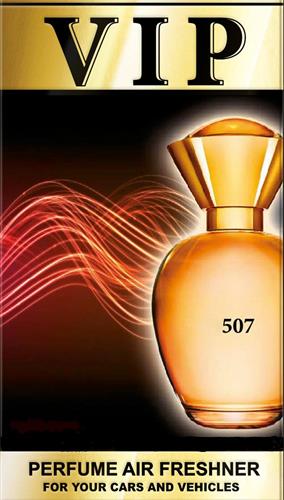 VIP 507 PERFUME AIR FRESHNER FOR YOUR CARS AND VEHICLES trademark