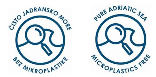 ČISTO JADRANSKO MORE BEZ MIKROPLASTIKE PURE ADRIATIC SEA MICROPLASTICS FREE trademark