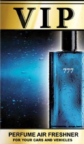 VIP 777 PERFUME AIR FRESHNER FOR YOUR CARS AND VEHICLES trademark