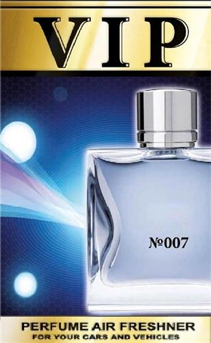 VIP º007 PERFUME AIR FRESHNER FOR YOUR CARS AND VEHICLES trademark