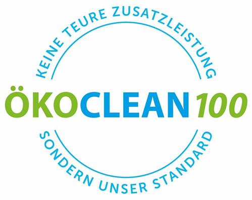 ÖKOCLEAN100 KEINE TEURE ZUSATZLEISTUNG SONDERN UNSER STANDARD trademark