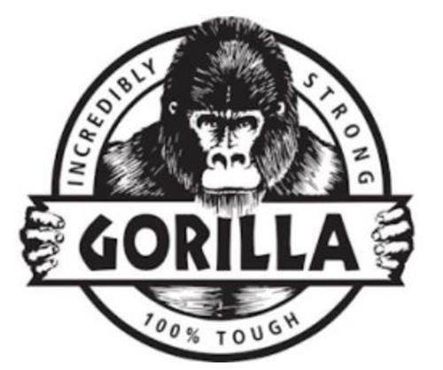 GORILLA INCREDIBLY STRONG 100% TOUGH trademark