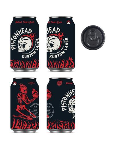 PISTONHEAD KUSTOM LAGER BREWED WITH AMARILLO HOPS MAKING THINGS BLACK trademark