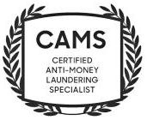 CAMS CERTIFIED ANTI - MONEY LAUNDERING SPECIALIST trademark