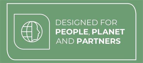 DESIGNED FOR PEOPLE, PLANET AND PARTNERS trademark