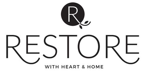 R. RESTORE WITH HEART & HOME trademark