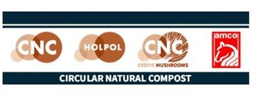 CNC HOLPOL CNC EXOTIC MUSHROOMS AMCO CIRCULAR NATURAL COMPOST trademark