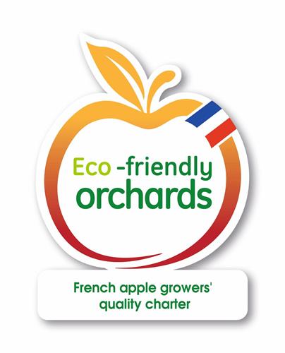 Eco - friendly orchards French apple growers' quality charter trademark