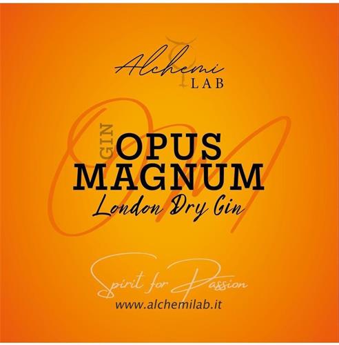 Alchemi LAB GIN OPUS MAGNUM London Dry Gin Spirit for Passion trademark