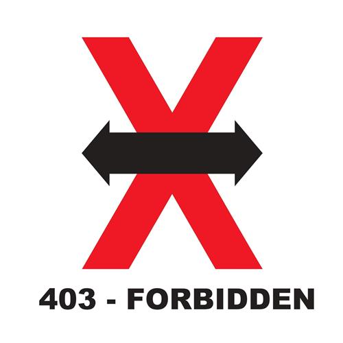 403 - FORBIDDEN trademark