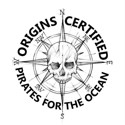 PIRATES FOR THE OCEAN ORIGINS CERTIFIED trademark