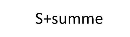 S+SUMME trademark