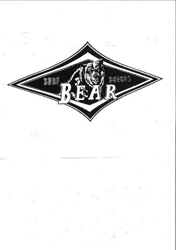 SURF BOARDS BEAR trademark