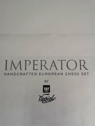 IMPERATOR HANDCRAFTED EUROPEAN CHESS SET BY Wegiel trademark