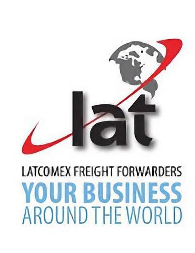 lat LATCOMEX FREIGHT FORWARDERS YOUR BUSINESS AROUND THE WORLD trademark