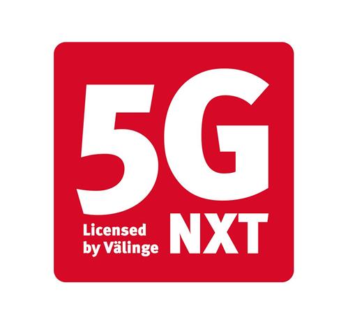 5G NXT Licensed by Välinge trademark