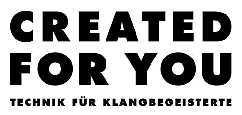 CREATED FOR YOU TECHNIK FÜR KLANGBEGEISTERTE trademark