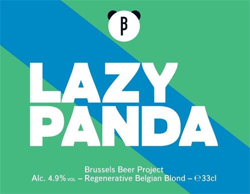 BP LAZY PANDA Brussels Beer Project Regenerative Belgian Blond trademark