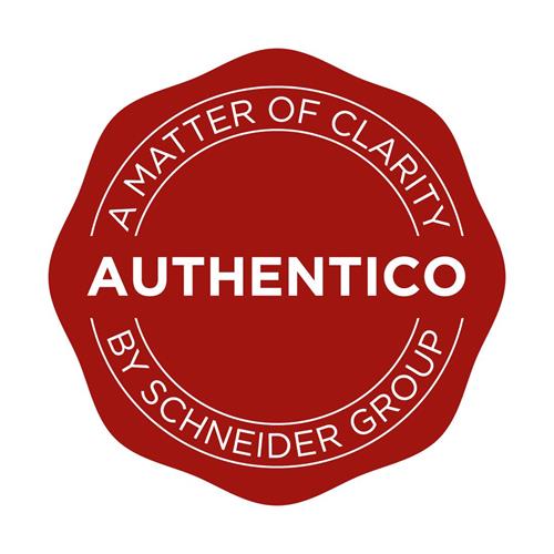 A MATTER OF CLARITY AUTHENTICO BY SCHNEIDER GROUP trademark