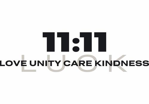 11:11 LUCK LOVE UNITY CARE KINDNESS trademark