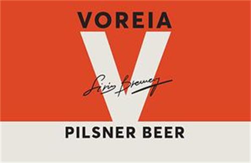 VOREIA Siris Brewery PILSNER BEER trademark