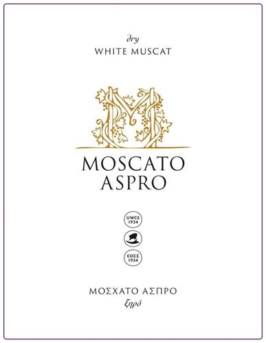 dry WHITE MUSCAT MOSCATO ASPRO UWCS 1934 ΕΟΣΣ 1934 ΜΟΣΧΑΤΟ ΑΣΠΡΟ ξηρό trademark