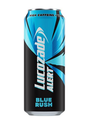 HIGH CAFFEINE VITAMIN LUCOZADE ALERT BLUE RUSH trademark