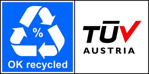 OK recycled TÜV AUSTRIA trademark