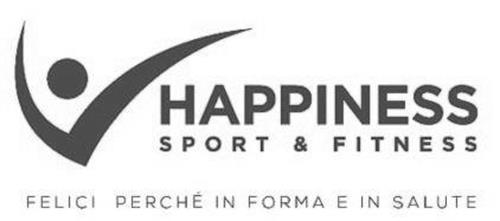 HAPPINESS SPORT & FITNESS FELICI PERCHÉ IN FORMA E IN SALUTE trademark