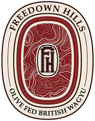 FREEDOWN HILLS FH OLIVE FED BRITISH WAGYU trademark