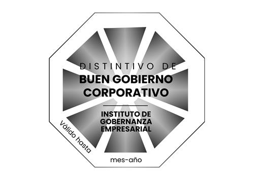 DISTINTIVO DE BUEN GOBIERNO CORPORATIVO. INSTITUTO DE GOBERNANZA EMPRESARIAL Válido hasta mes - año trademark