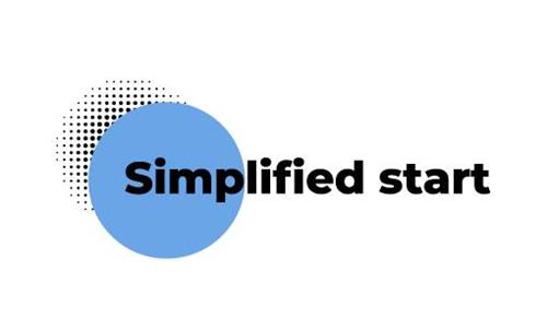 Simplified start trademark