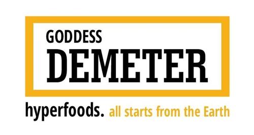 GODDESS DEMETER hyperfoods. all starts from the Earth trademark