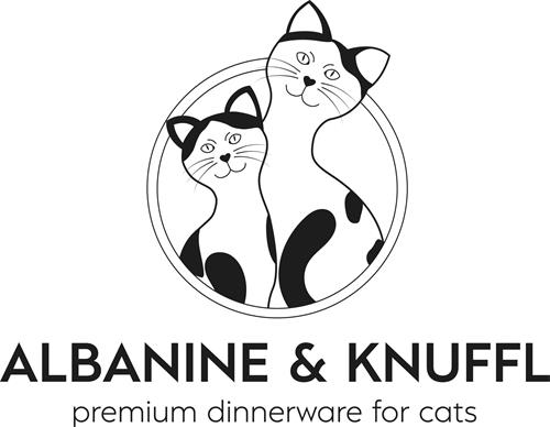 ALBANINE & KNUFFL premium dinnerware for cats trademark