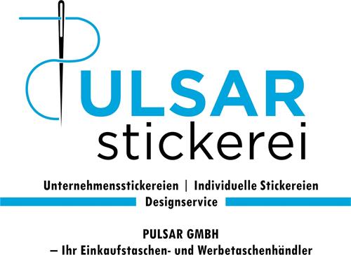 PULSAR stickerei Unternehmensstickereien Individuelle Stickereien Designservice PULSAR GMBH  Ihr Einkaufstaschen- und Werbetaschenhändler trademark