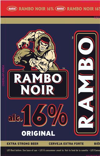 MARIA RAMBO NOIR 16% RAMBO NOIR alc. 16% ORIGINAL RAMBO trademark