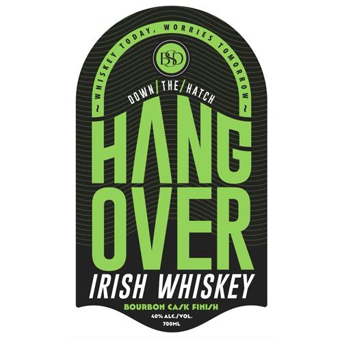 WHISKEY TODAY, WORRIES TOMORROW BSD DOWN THE HATCH HANGOVER IRISH WHISKEY BOURBON CASK FINISH 40% ALC./VOL. 700ML trademark